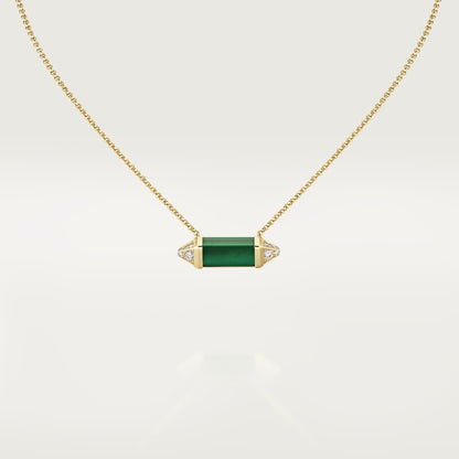 18K Les Berlingots De Malachite Necklace
