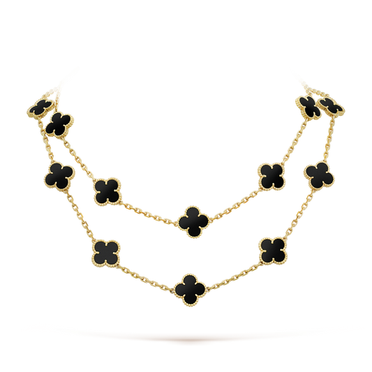 18K Vintage Alhambra 20 Motifs Long Necklace