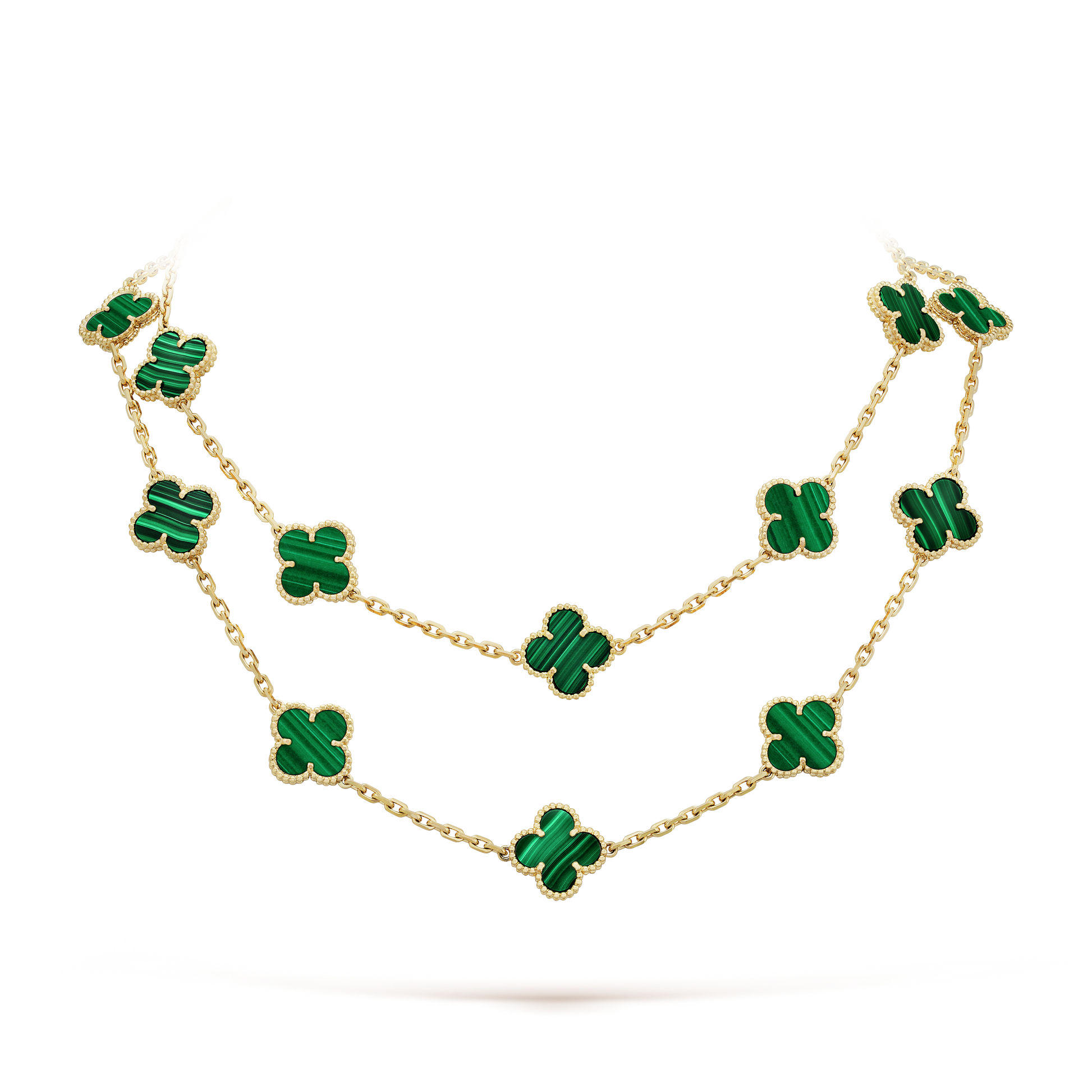 18K Vintage Alhambra 20 Motifs Long Necklace