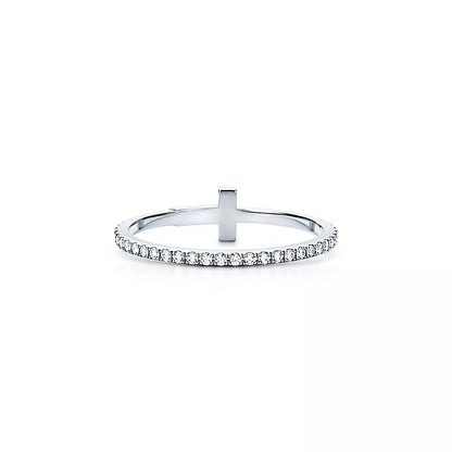 18K T Diamond Wire Ring