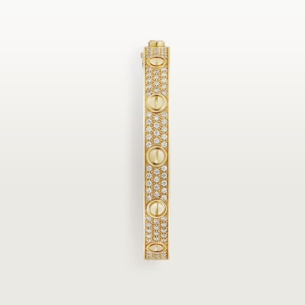 18K Love Pave Diamonds Bracelet