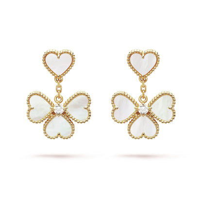 18k Sweet Alhambra Effeuillage Earrings