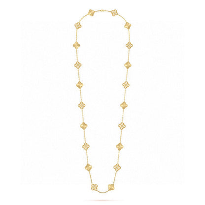 18K Vintage Alhambra 20 Motifs Long Necklace