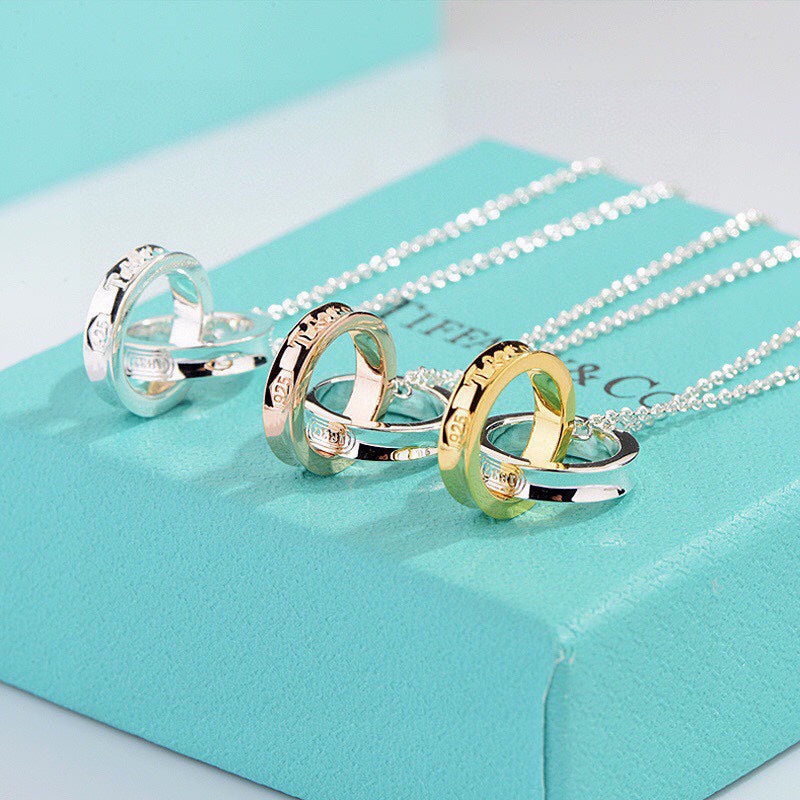 18K T 1837 Interlocking Circles Pendant Necklace