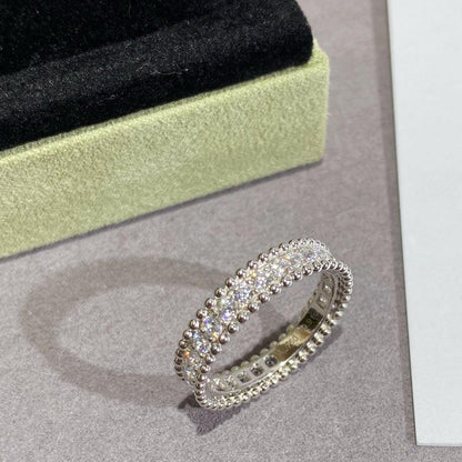 18K Perlée Diamonds Ring