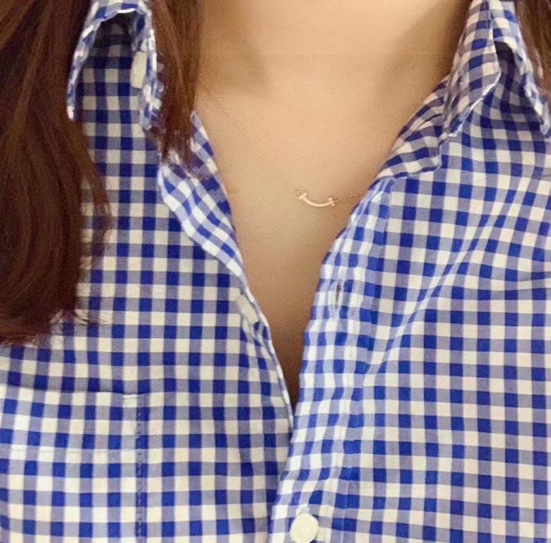 18K T Small Diamond Pendant Necklace